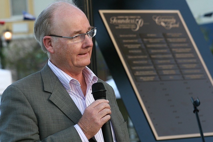 Longtime Lakewood Ranch resident and Founders' 50 member John Kolbas spoke at the unveiling.