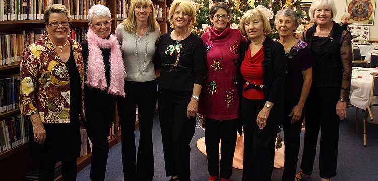 Barb Kerwin, Gail Wyer, Susan Tome, Barbara Gurchiek, Terri Noyes, Jinny Johnson, Jane Boehme and Judy Williams were the committee for the holiday party.