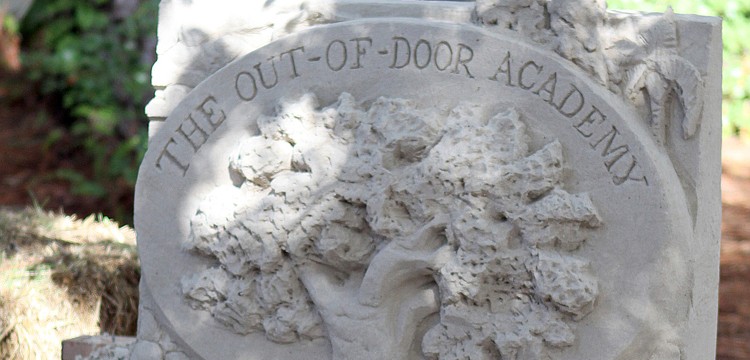 A sand sculpture of ODA's logo, with a few extra creative additions, was created by Brian Wigelsworth on Monday. The sculpture will remain at the school until it finally falls apart.