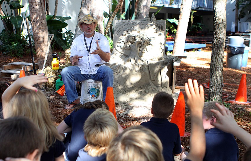 Out-of-Door Academy students had many questions for Brian Wigelsworth.