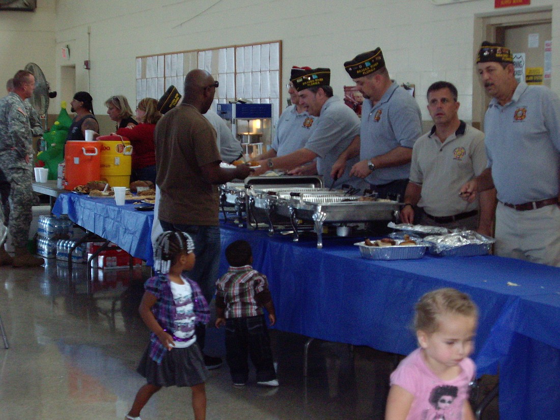 About 160 people enjoyed a full turkey dinner.
