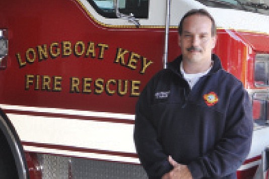 Longboat Key Fire Rescue Lt. Rocky Parker has been a firefighter for 27 years, 12 of which he has spent on the Key.