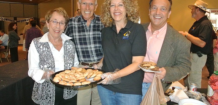 Ellie Feldman, Irv Parmet and Florey Miller and Dr. Christopher Cortman
