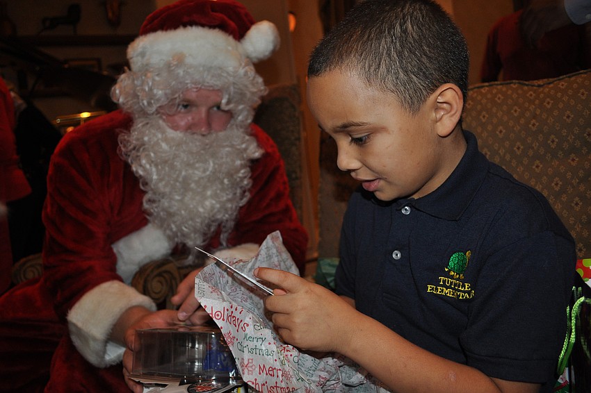 Joshua Stott got an iPod, Lego games and more from Santa.