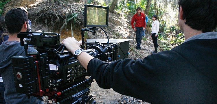 About 30 students from the Ringling College of Art and Design on Jan. 14 set up shop in Lakewood Ranch to film a scene for a senior thesis project. Published Jan. 27, 2011.