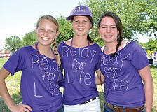 Eight-graders Tatum Young, Isabelle Basden and Julia Nordhausen walked with Nolan Middle Schoolâ€™s National Junior Honor Society team Lakewood Ranch Relay for Life event at Lakewood Ranch High School April 9-10. Published April 14, 2011.