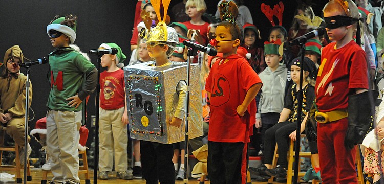 The Incredible Reindeer, played by William Terrell, Cameron Boyer, John Smith and Connor Shilling, helped save Christmas.