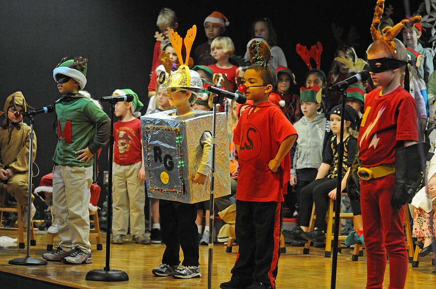 The Incredible Reindeer, played by William Terrell, Cameron Boyer, John Smith and Connor Shilling, helped save Christmas.