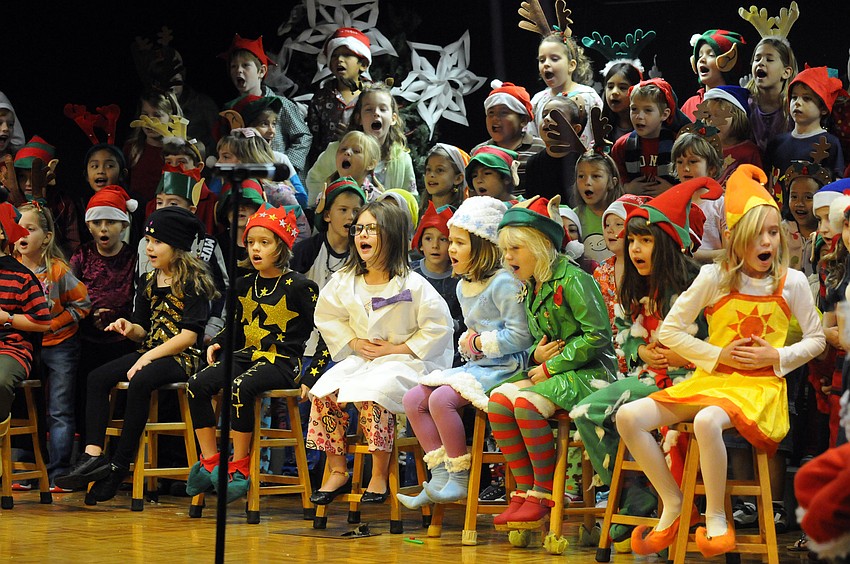 First-graders at Gene Witt Elementary School performed The Incredible Reindeer Dec. 15-16.