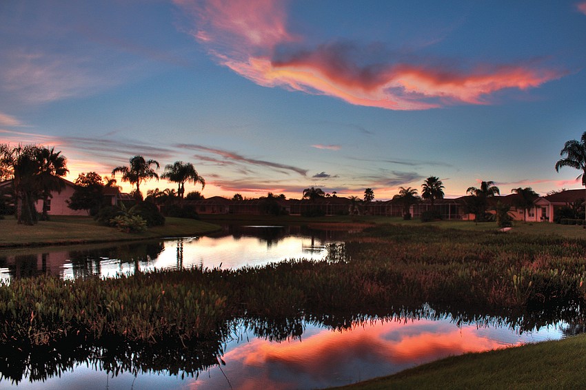 Saturated Sky: John Nesbitt took this sunset photo last fall from his back yard in Sabal Harbour.