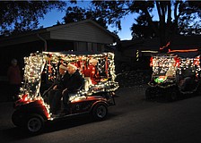 The parade started around 6 p.m.