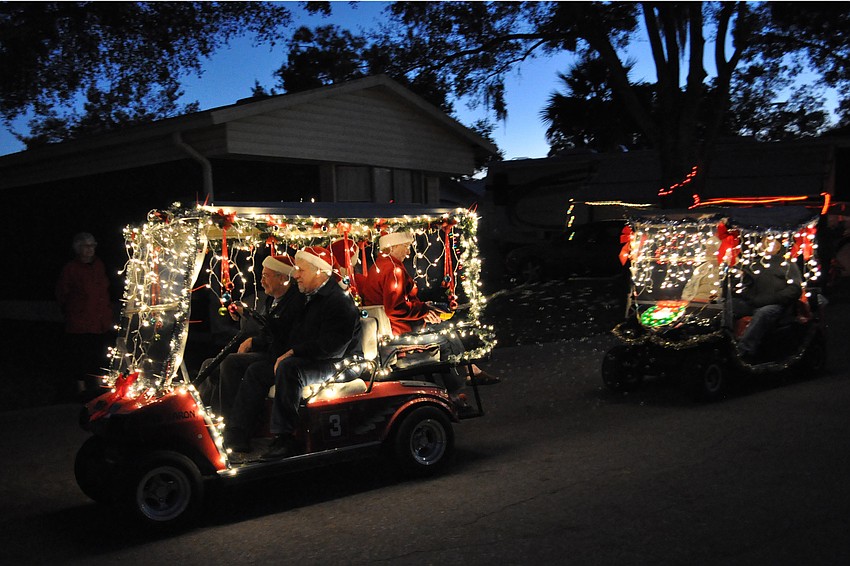 The parade started around 6 p.m.