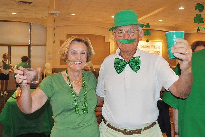 Mary and John Bock chaired the Longboat Harbourâ€™s St. Patrickâ€™s Day party in March.