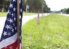 Each year in honor of the victims who died Sept. 11, the town of Longboat Key lines Gulf of Mexico Drive with 2,977 flags, one for each victim.