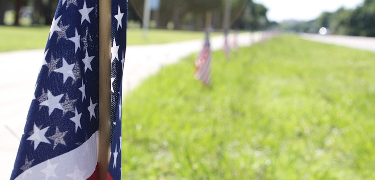 Each year in honor of the victims who died Sept. 11, the town of Longboat Key lines Gulf of Mexico Drive with 2,977 flags, one for each victim.