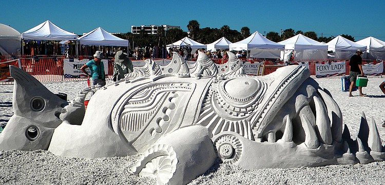 "Something Fishy" took second-place honors in the second Crystal Classic Master Sandsculpting Competition on the Key, which drew more than 40,000 spectators.