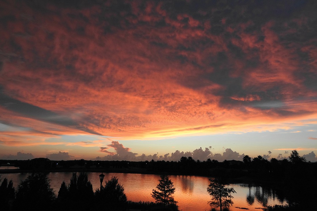 Lakewood Ranch resident Jim Longhitano took this sunset photo last summer.