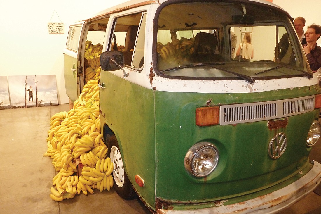 "Yes, We Have Some Bananas" is a fresh exhibit with a stale Volkswagen.