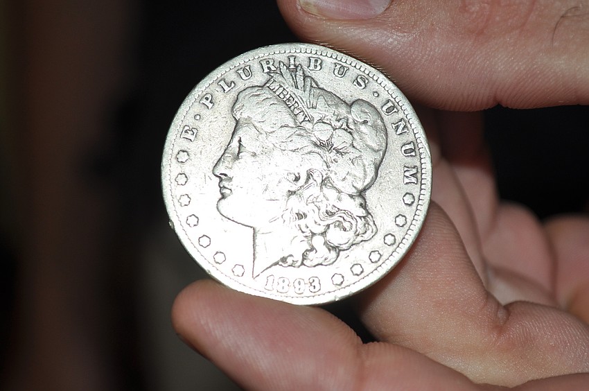 This coin is estimated to be worth around $10,000. It is one the International Coin Collectors Association purchased for $6,000 at its event at the Hilton Longboat Key.