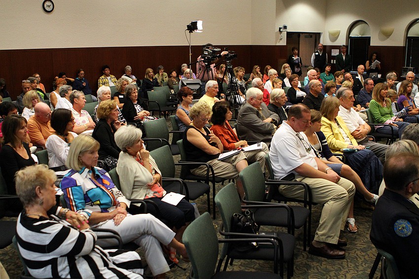 A large crowd came out for the Triumph over Tragedy: Remembering 9/11 a Decade Later, Wednesday, Sept. 7, inside the Selby Auditorium.