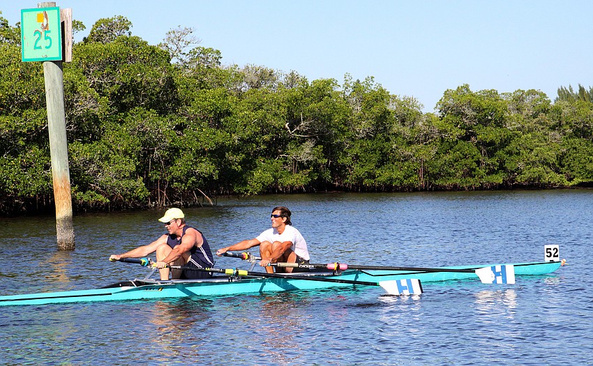 The Mens Masters 2X team from Halifax came in first in their division.