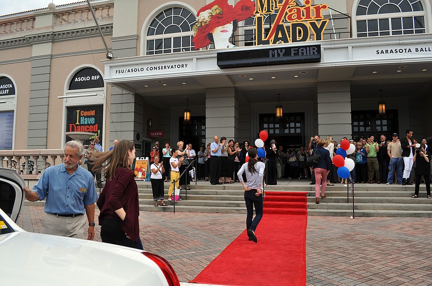 Dancers were greeted with tons of applause and cheers as they came out of the limos.