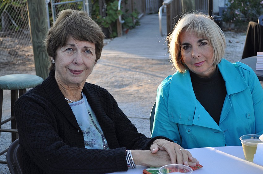 Historical Society of Longboat Key Docent Liz Riedinger poses with Board Member and Docent Pam Coleman. Riedinger has lived on Longboat for 35 years, and Coleman for 34 years.