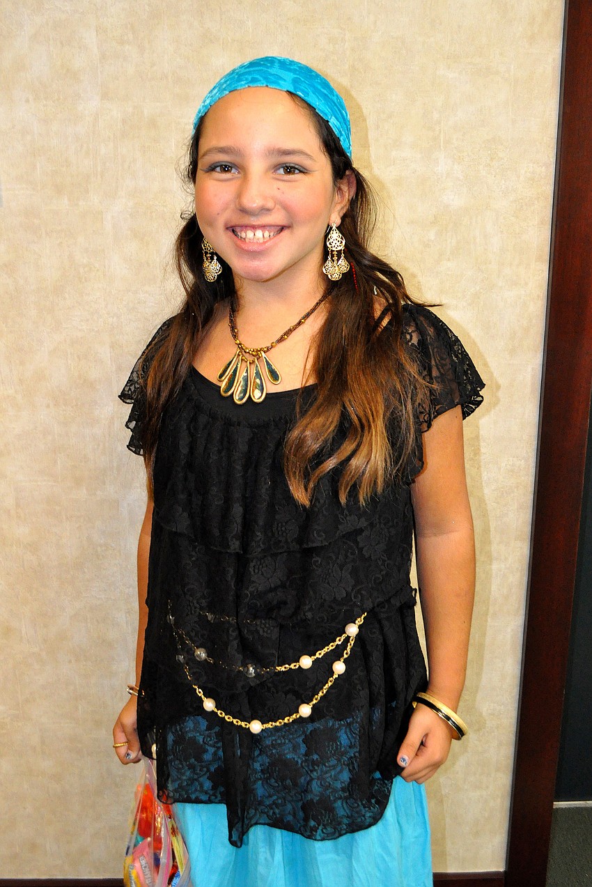 Hunter Thorkelson dressed up as a gypsy.