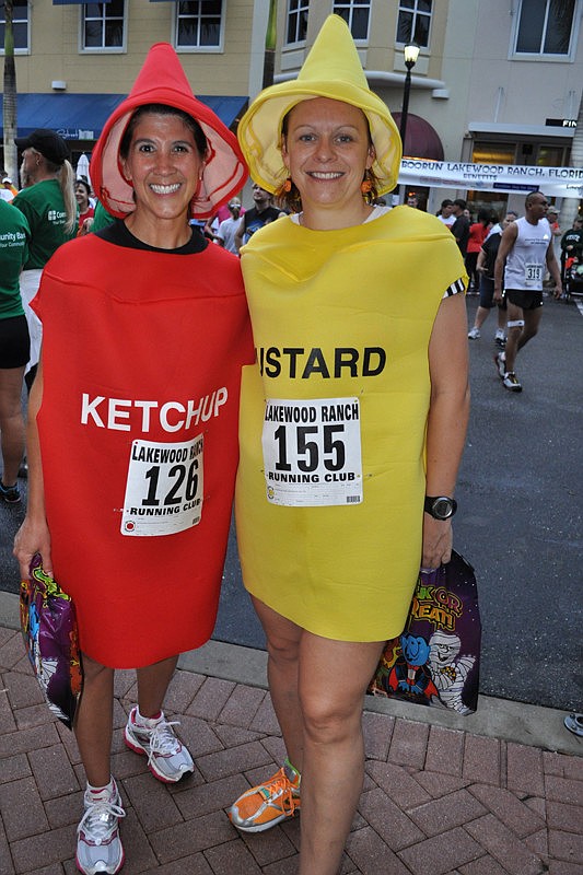The Boo Run was the first costume race running partners Maria Lutz and Monika Oberer had completed.