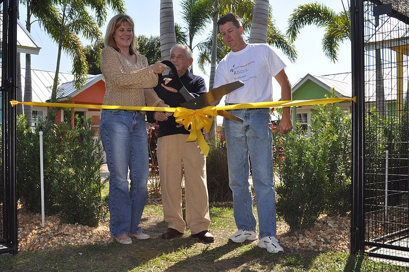 A ribbon-cutting ceremony was held at noon.