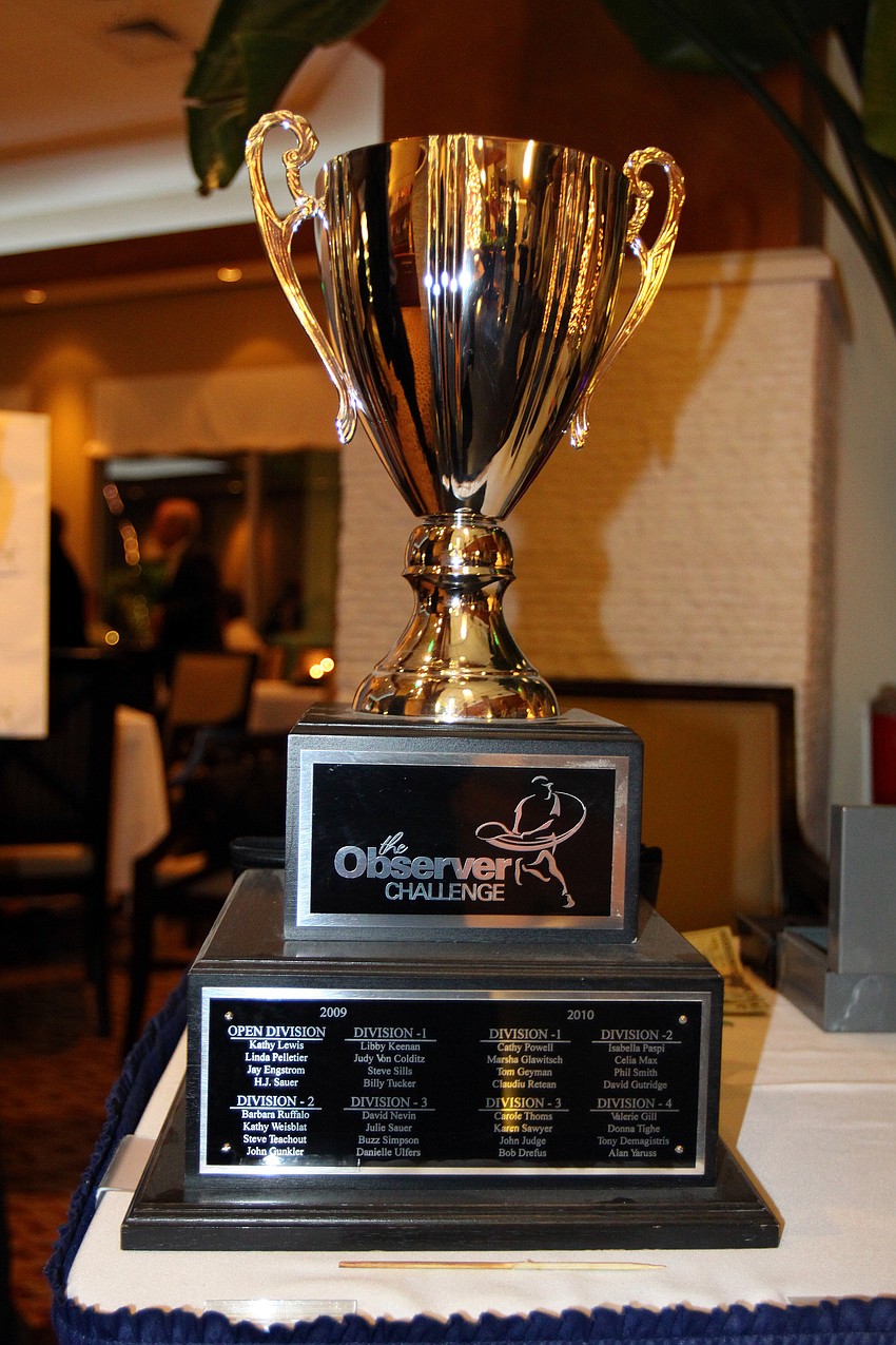 The coveted Observer Cup.