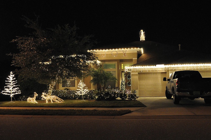 This home in the 4200 block of 67th Avenue Circle East in the Woodridge Oaks community shared a sense of joy with neighbors.