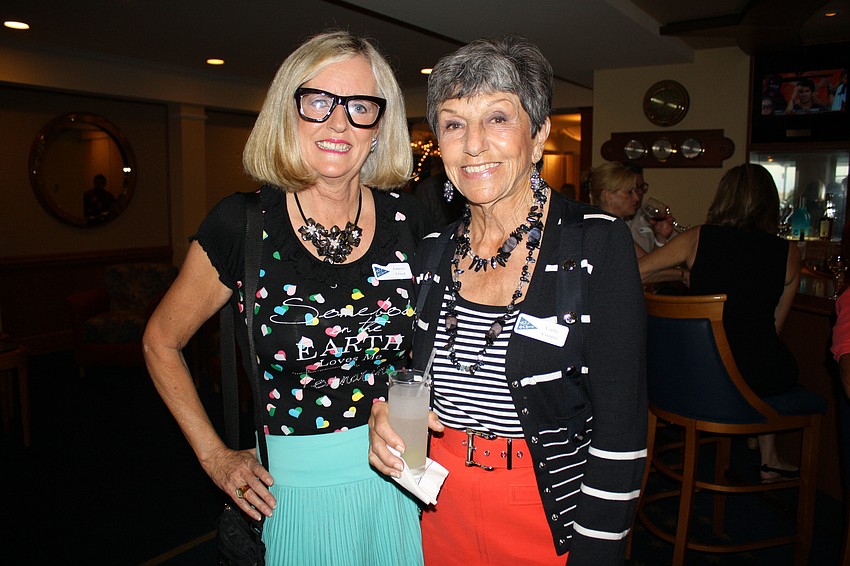 Annette Lloyd and Uschi Cooper pose for a photo.