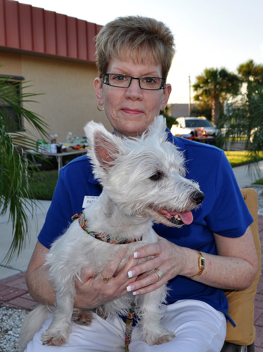 Patti Grant with Chloe, 4.