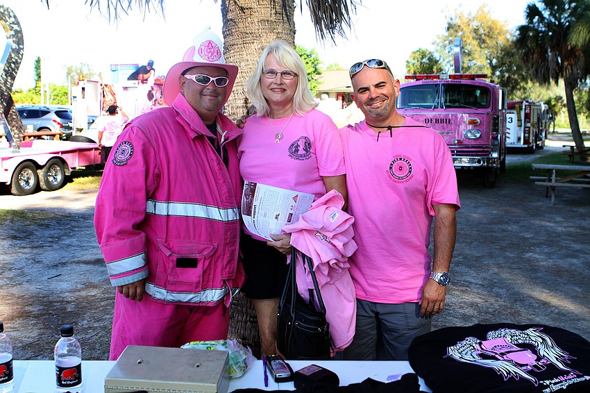 Pam Huebschman poses with Matthew Medeiros and Richard Hauser
