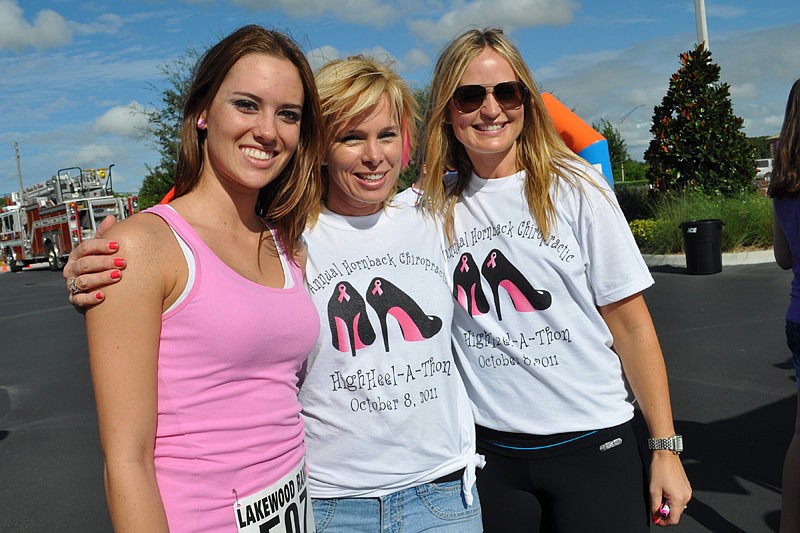 Megan Briggs, Debbie Morroney and Dr. Cindy Hornback enjoyed the morning.