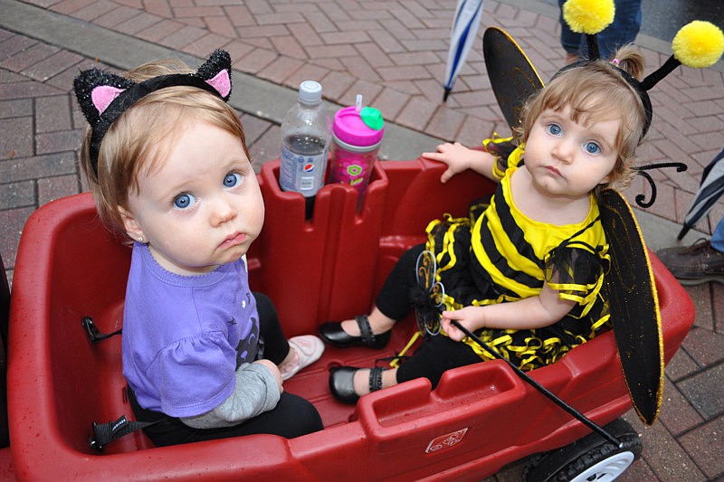 reagan Hockett andLillian Sharpenter are both 13 months old.