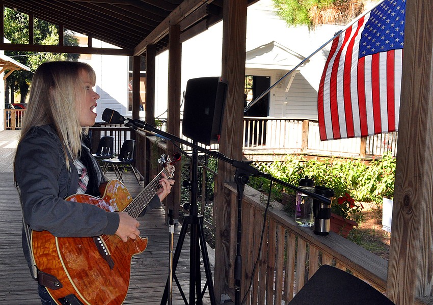 Sara Nelms was one of the many musicians who played throughout the day.