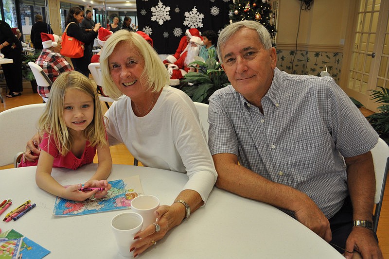 Macey Allen of Heritage Harbour enjoyed breakfast with her grandparents, Pam and Mike Young.