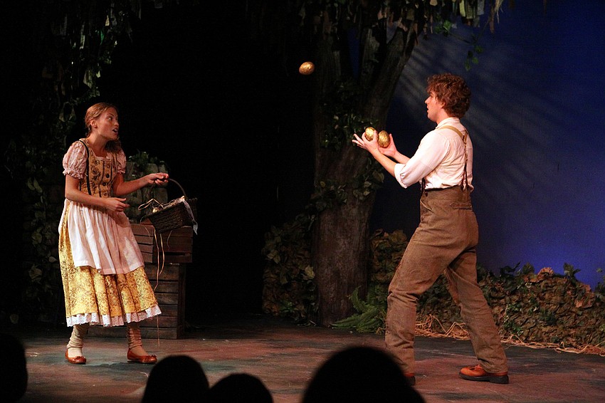 Roisin, Sarah DeStefano, and Jack, A.A. â€œCorbinâ€ Puryear, toss around golden goose eggs.