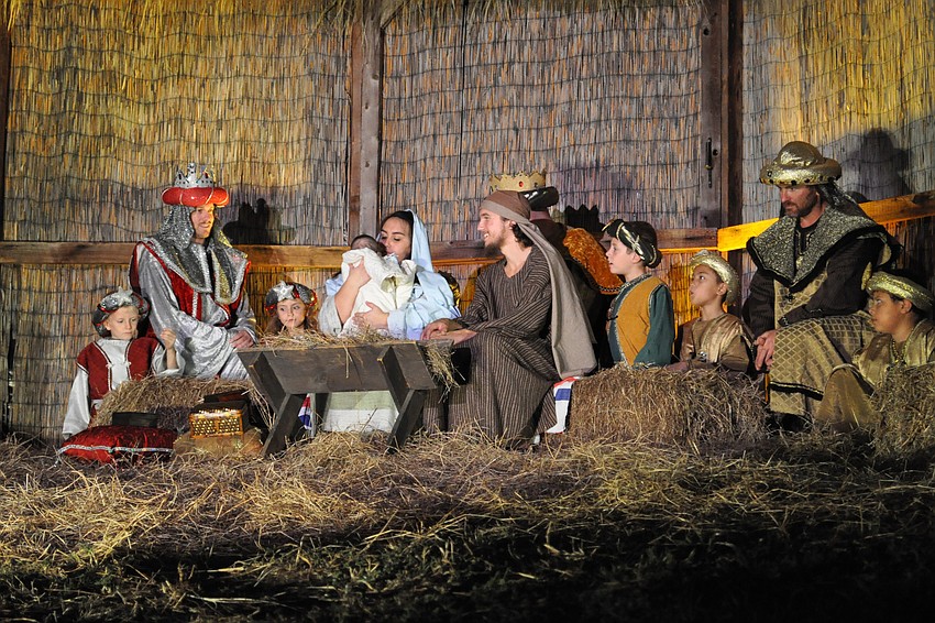 The three kings brought gifts of gold, frankincense and myrrh.