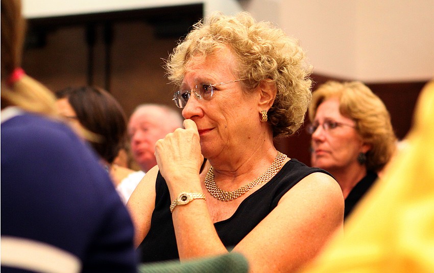 Kathy Elias got teary during Ann Campagnaâ€™s essay about being in New York on Sept. 11, 2001.