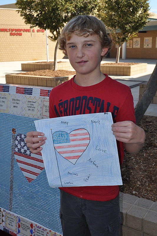 Eighth-grade student Zac Werline created the design for this year's panel.