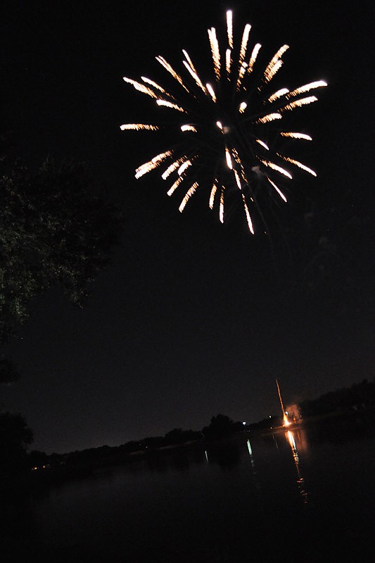 Attendees enjoyed a firework show around 7 p.m.