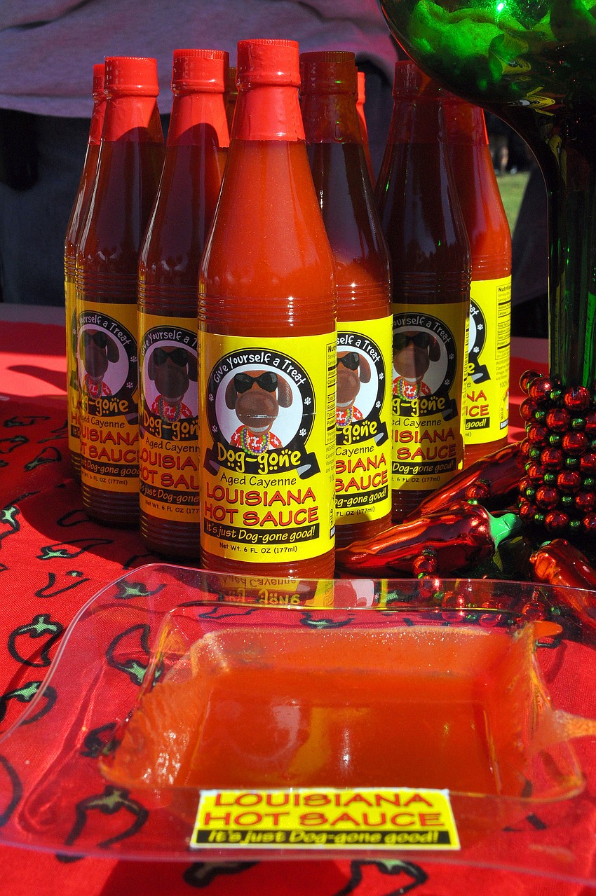 Dog-gone Sauce had a tent at Golden Fest and sold a variety of their sauces and even allowed for people to taste each of the sauces from hot sauce to BBQ. All proceeds go to animal shelters.