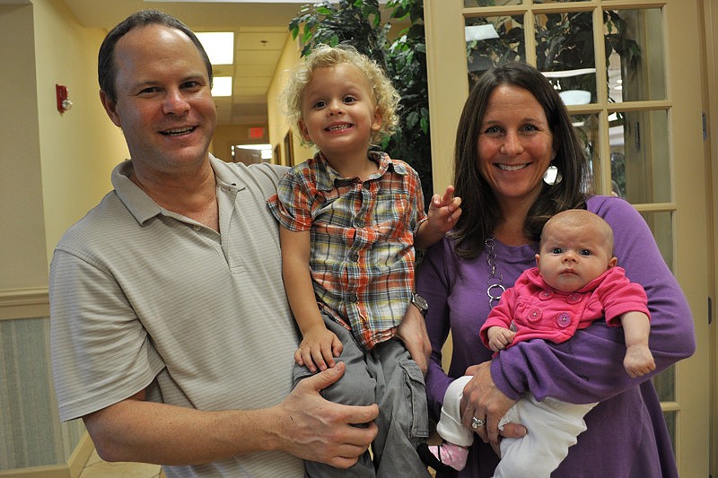Jay and Tracy Lockaby brought their children, Owen and Layla, to the event.