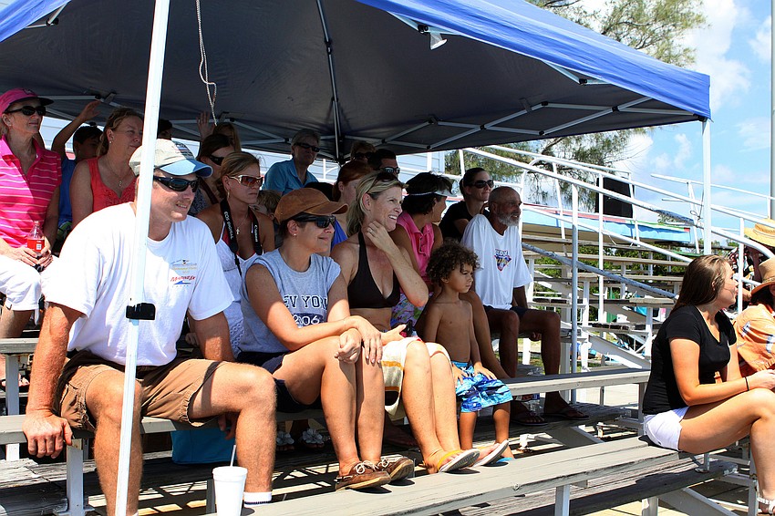 People watched as the Ski-A-Rees performed their show Saturday, Sept. 24.