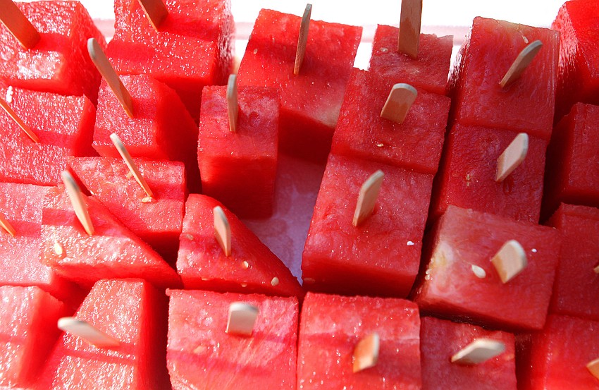 These watermelon pops were a big hit with the crowd that attended the 4th Annual Siesta Key Beach Bash Saturday, Sept. 24 at Siesta Key Public Beach.