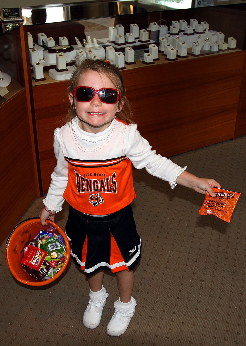 Haley Murphy, 4, was a Bengalâ€™s cheerleader.