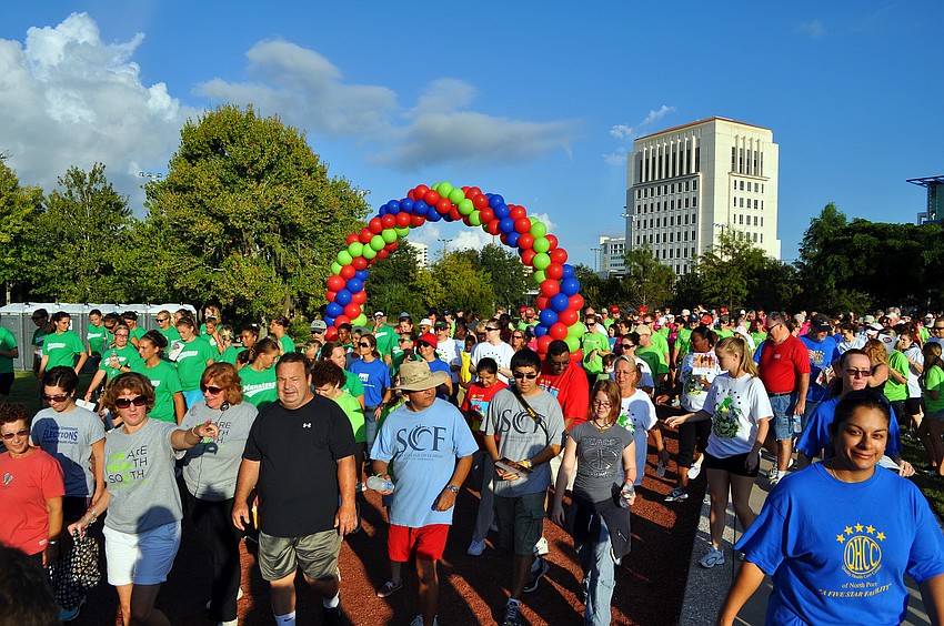 Over 1,600 came out to walk in the Sarasota/Manatee Heart Walk Saturday, Sept. 24, at Payne Park.